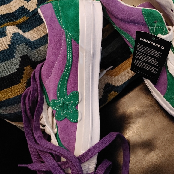 Converse One Star OxTyler the Creator Golf Le Fleur Purple Green - Picture 3 of 4